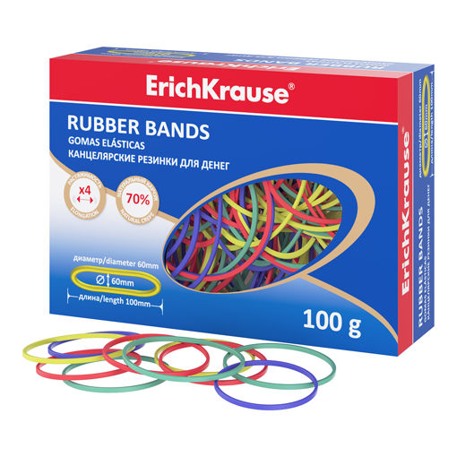 Picture of EK RUBBER BANDS 100MM COLOURED